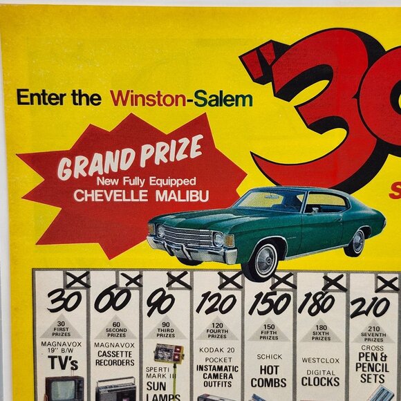 Vintage Firestone Tire Winston-Salem Sweepstakes 1970s Life Print Ad Page - Picture 3 of 3